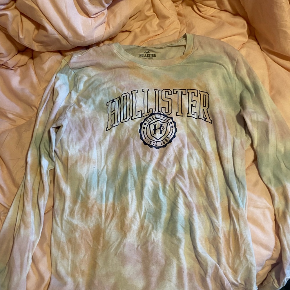 Hollister Pastel Tie-Dye Logo Shirt